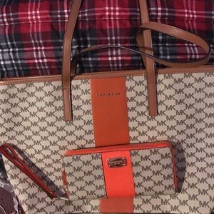 Michael kors Natural Tan Emry Tote with Wallet